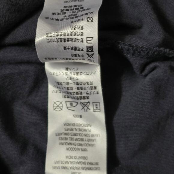 French Connection Navy Printed T-Shirt Men’s L Round Neck - Picture 4 of 6